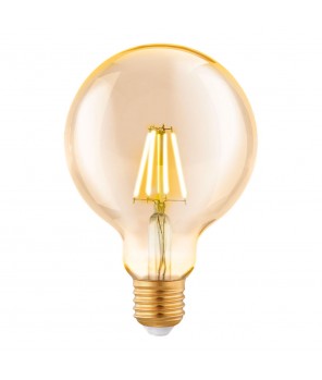 Лампа LED филаментная из стекла янтарного цвета Eglo AMBER LM-LED-E27 4W 330Lm 2200K G95 11522