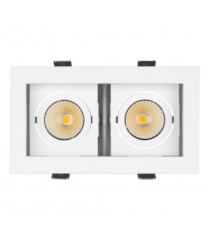 Встраиваемый светодиодный светильник Arlight CL-Kardan-S180x102-2x9W Warm 024127