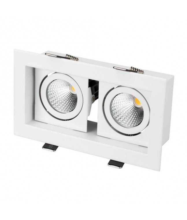 Встраиваемый светодиодный светильник Arlight CL-Kardan-S180x102-2x9W Warm 024127