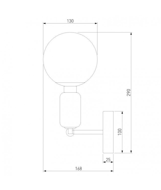 Бра Eurosvet Bubble 50251/1 черный жемчуг