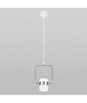 Подвесной светодиодный светильник Eurosvet Oskar 50165/1 LED хром/белый