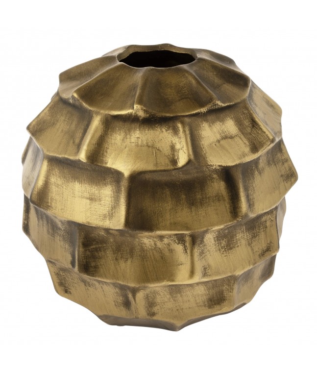 Ваза (керамика), 18xH19 см, золото