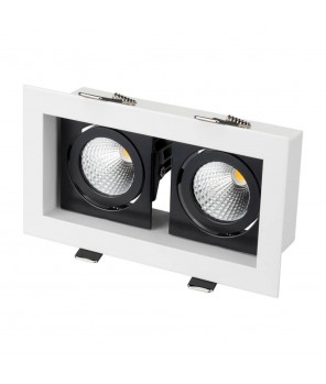 Встраиваемый светодиодный светильник Arlight CL-Kardan-S180x102-2x9W White 024131