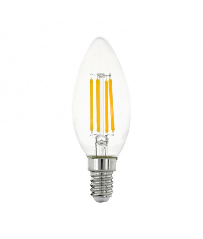 Лампа LED филаментная прозрачная Eglo CLEAR LM-LED-E14 4W 470Lm 2700K C35 11759