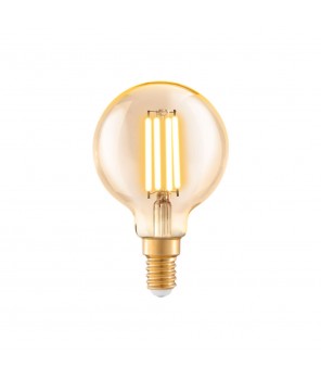 Лампа LED филаментная из стекла янтарного цвета Eglo AMBER LM-LED-E14 4W Lm 2200K 11782