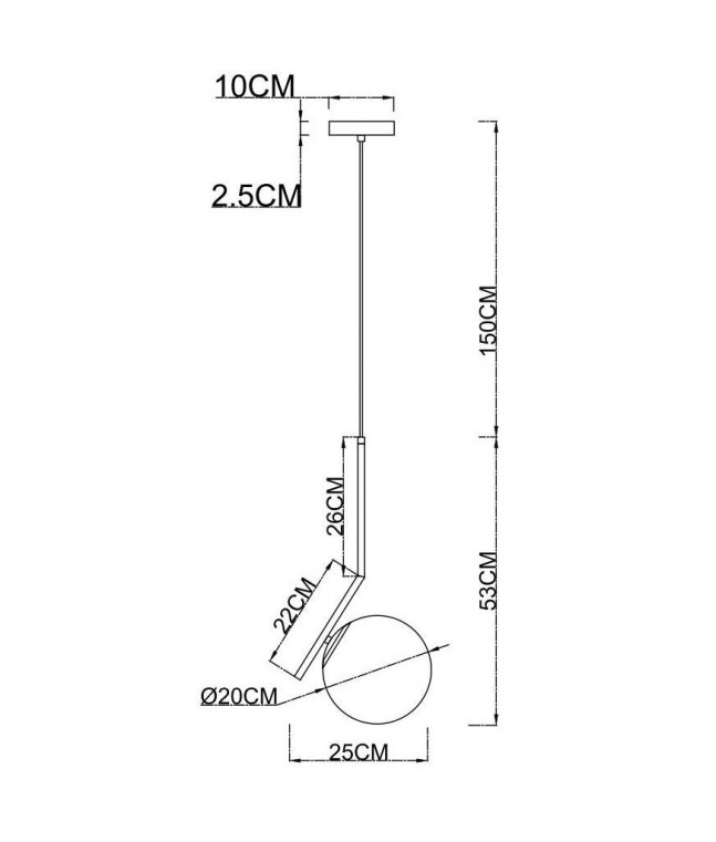 Подвес Arte Lamp Bolla-Unica A1923SP-1CC