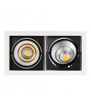 Встраиваемый светодиодный светильник Arlight CL-Kardan-S283x152-2x25W Warm3000 028861