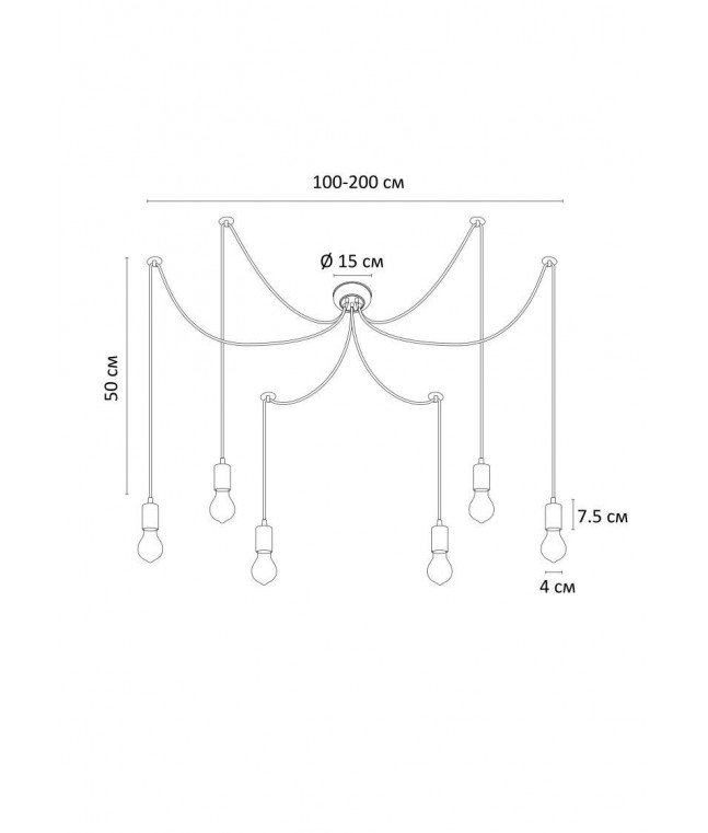 Люстра Arte Lamp Bender A4322SP-6RD