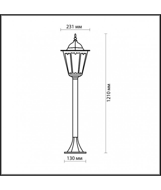 Уличный светильник 116см Odeon Light Nature Lano 2322/1F