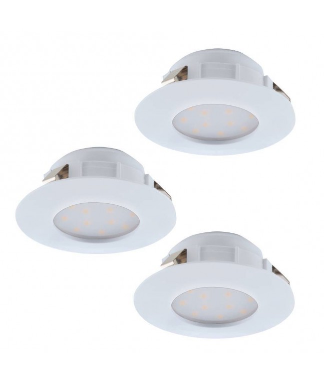 Комплект светильников светодиодных встраиваемых влагозащищенный Eglo PINEDA 95821