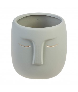 Кашпо "Face" с дренажным отверстием (керамика), 14x14xH14 см
