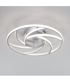 Потолочный светодиодный светильник Eurosvet Indio 90207/1 серебро