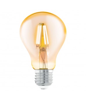 Лампа LED филаментная из стекла янтарного цвета Eglo AMBER LM-LED-E27 4W 320Lm 2200K A75 11555