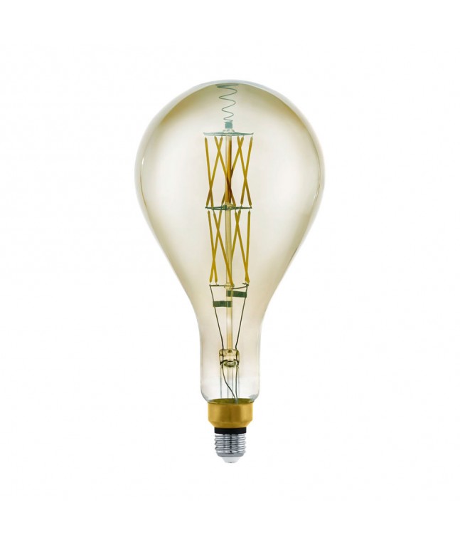 Лампа LED филаментная диммир. дымчатого цвета Eglo BIG SIZE LM-LED-E27 8W 600Lm 3000K PS160 11844