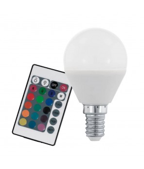 Лампа RGB LED диммир. с пультом ДУ Eglo RGB-W INFRARED LM-LED-E14 4W 300Lm 3000K P45 10682