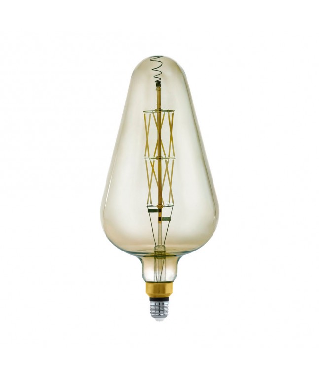 Лампа LED филаментная диммир. дымчатого цвета Eglo BIG SIZE LM-LED-E27 8W 600Lm 3000K D165 11842