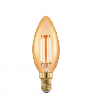 Лампа LED филаментная диммир. золотого цвета Eglo GOLDEN AGE LM-LED-E14 4W 320Lm 1700K C35 "Свеча" 11698