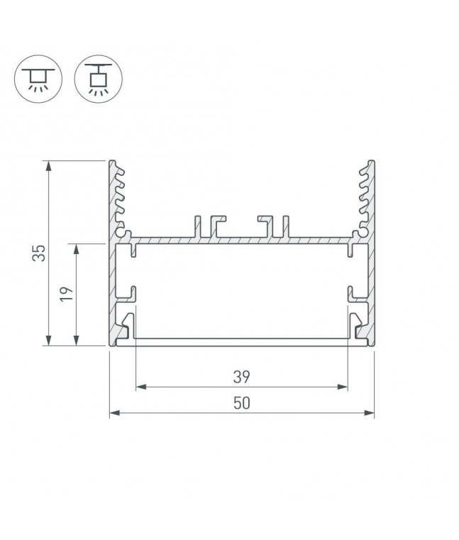 Коннектор L-образный внутренний Arlight SL-Line-5035 030114