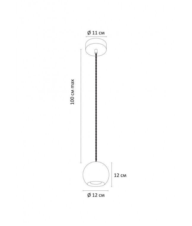 Подвес Arte Lamp Bender A4323SP-1GY