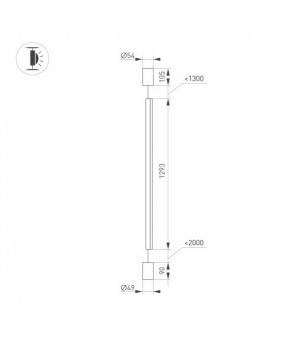 Подвесной светодиодный светильник Arlight SP-Taboo-Floor-S1300-14W Day4000 035322