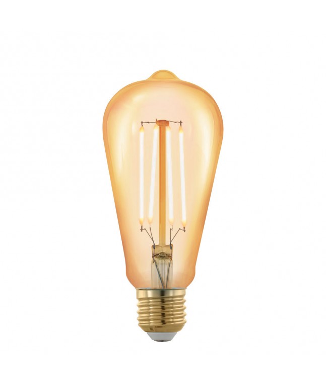 Лампа LED филаментная диммир. золотого цвета Eglo GOLDEN AGE LM-LED-E27 4W 320Lm 1700K ST64 11696