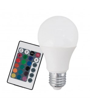 Лампа RGB LED диммир. с пультом ДУ Eglo RGB-W INFRARED LM-LED-E27 7,5W 470Lm 3000K A60 10899