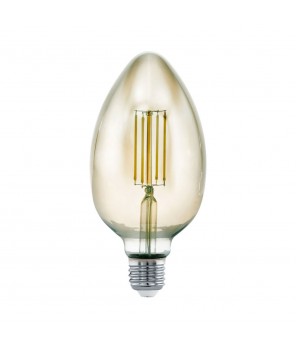 Лампа LED филаментная диммир. дымчатого цвета Eglo MID SIZE LM-LED-E27 4W 360Lm 3000K B80 11839