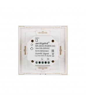 Панель управления Arlight Sens SR-2834RGBW-AC-RF-IN White 022196