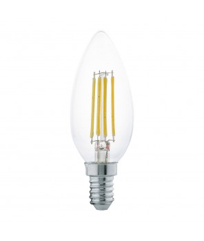 Лампа LED филаментная прозрачная Eglo CLEAR LM-LED-E14 4W 350Lm 2700K C35 11496