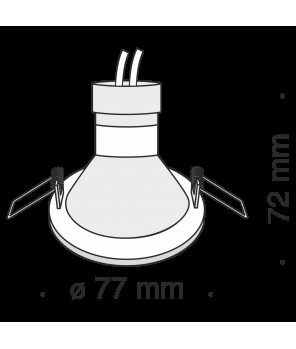Встраиваемый светильник Technical DL009-2-01-G