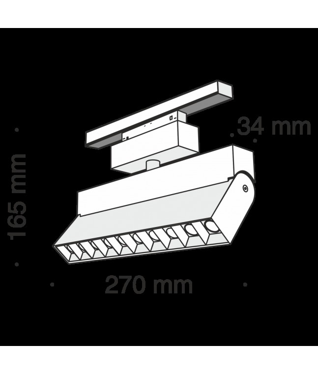 Трековый светильник Technical TR015-2-20W3K-B