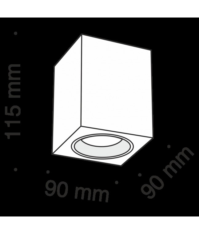 Потолочный светильник Technical C013CL-01W