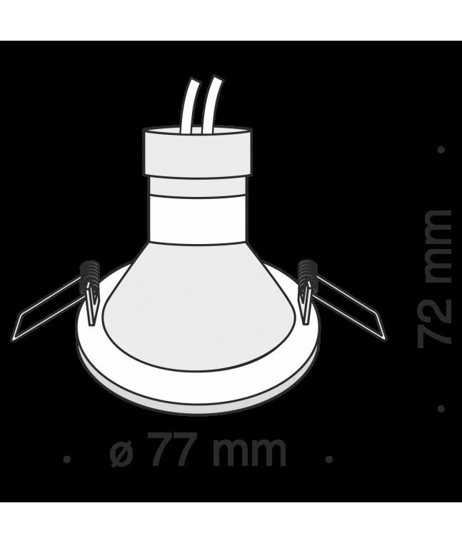 Встраиваемый светильник Technical DL009-2-01-CH