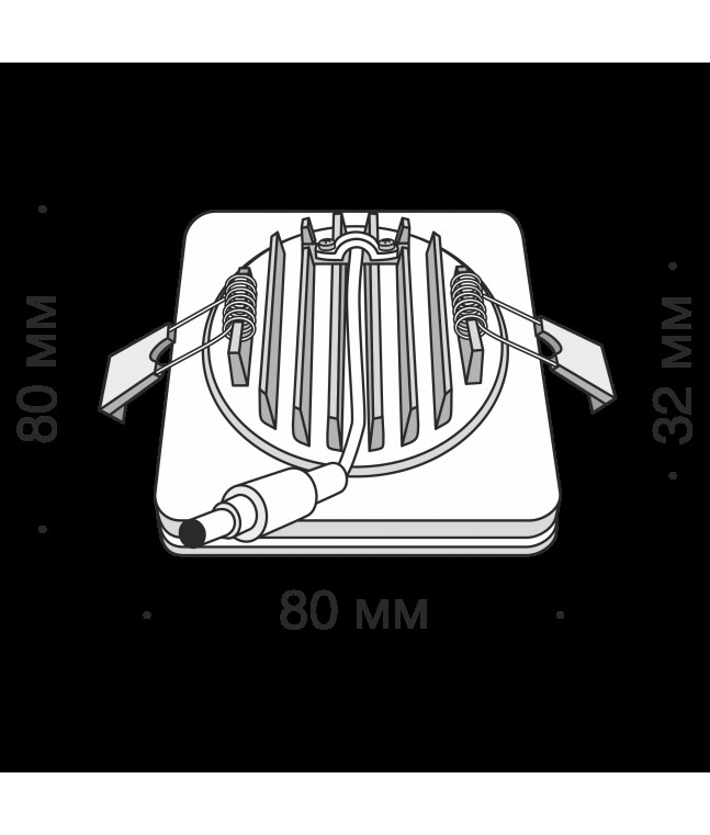 Встраиваемый светильник Technical DL2001-L7B