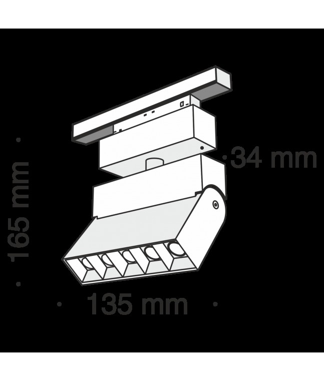 Трековый светильник Technical TR015-2-10W4K-B